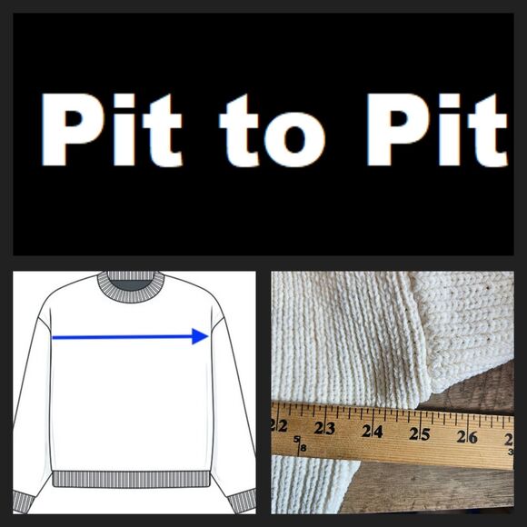 Abercrombie & Fitch Sweater Womens Medium White Crewneck Ribbed Pullover Knit - Picture 5 of 6